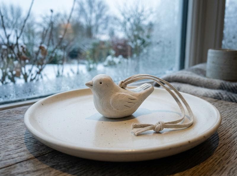 Clay Bird Ornament